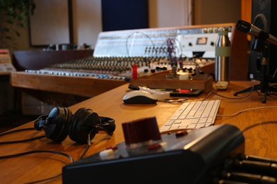 Detail einer Aufnahmesession