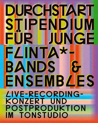 Plakat Flinta*-Stipendium