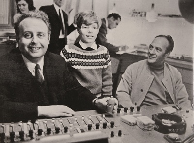 historisches Bild von Heintje während einer Produktion im Studio Nord Bremen