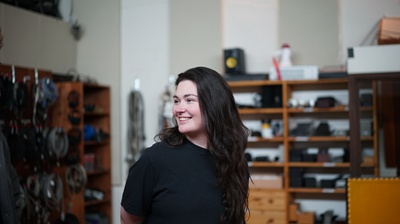 Janne Gruhn, Tonmeisterin in der Regie1 des Studio Nord Bremen